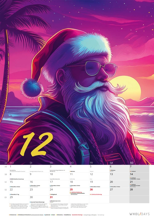 Der wholidays-Kalender 2025 – Entwürfe – #12_10