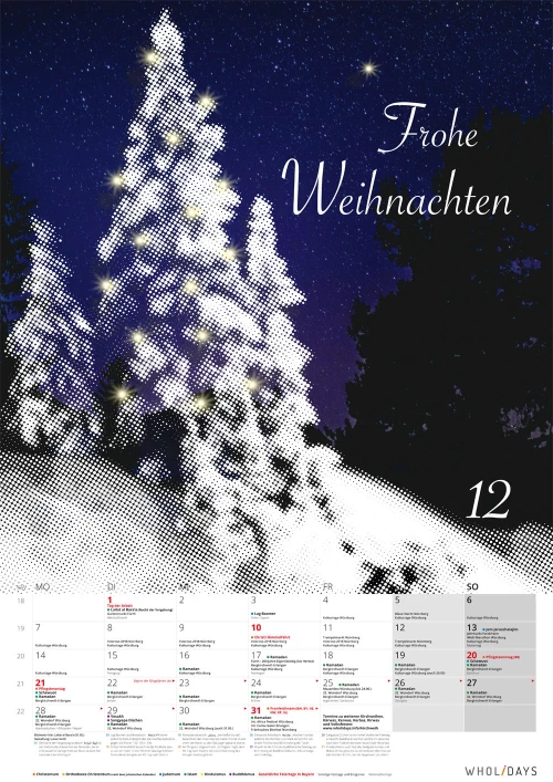 Der Monatskalender 2019 – Entwürfe – #12_03