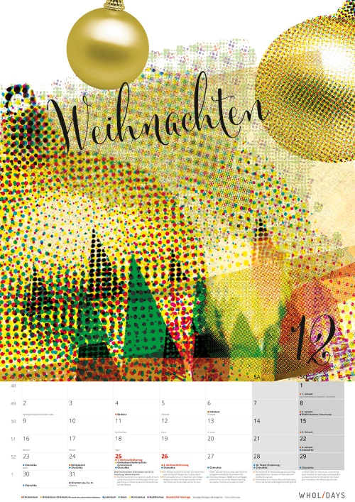 Der Monatskalender 2019 – Dezember