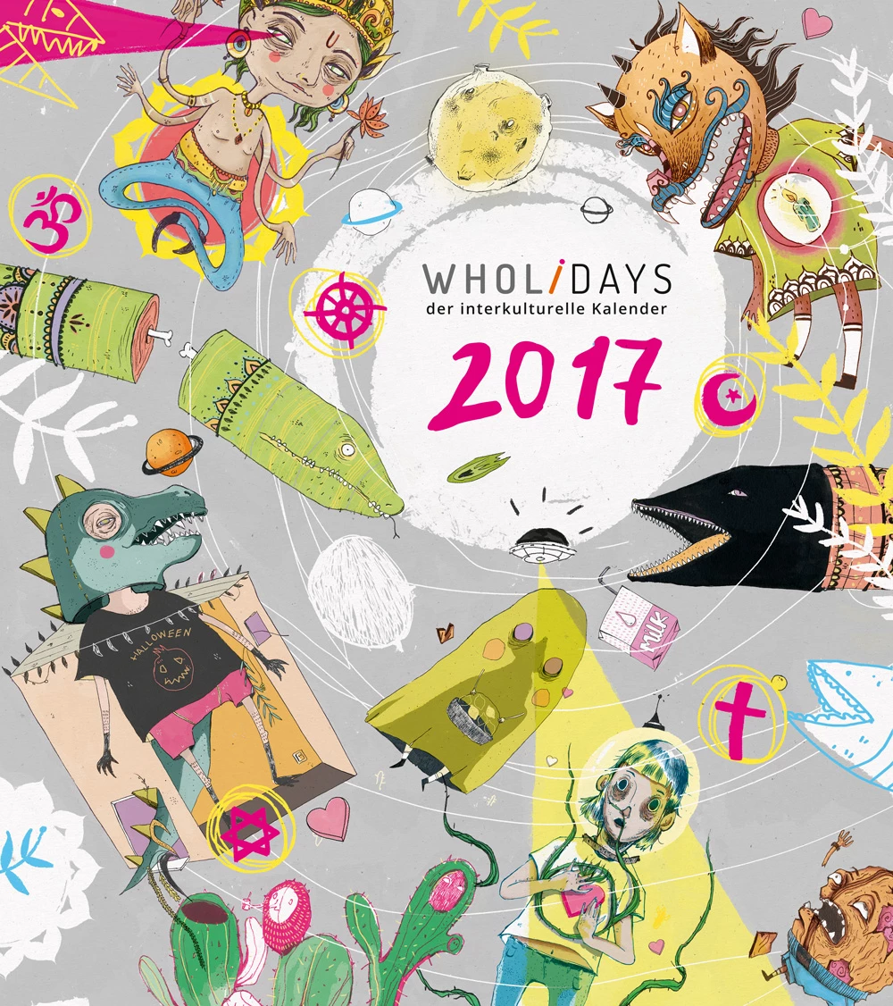 Ausstellung wholidays 2017 – Kalender Präsentation & Verkauf von Original-Illustrationen mit Signatur der Künstlerin